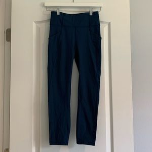 LULULEMON TEAL LEGGINGS WITH POCKETS